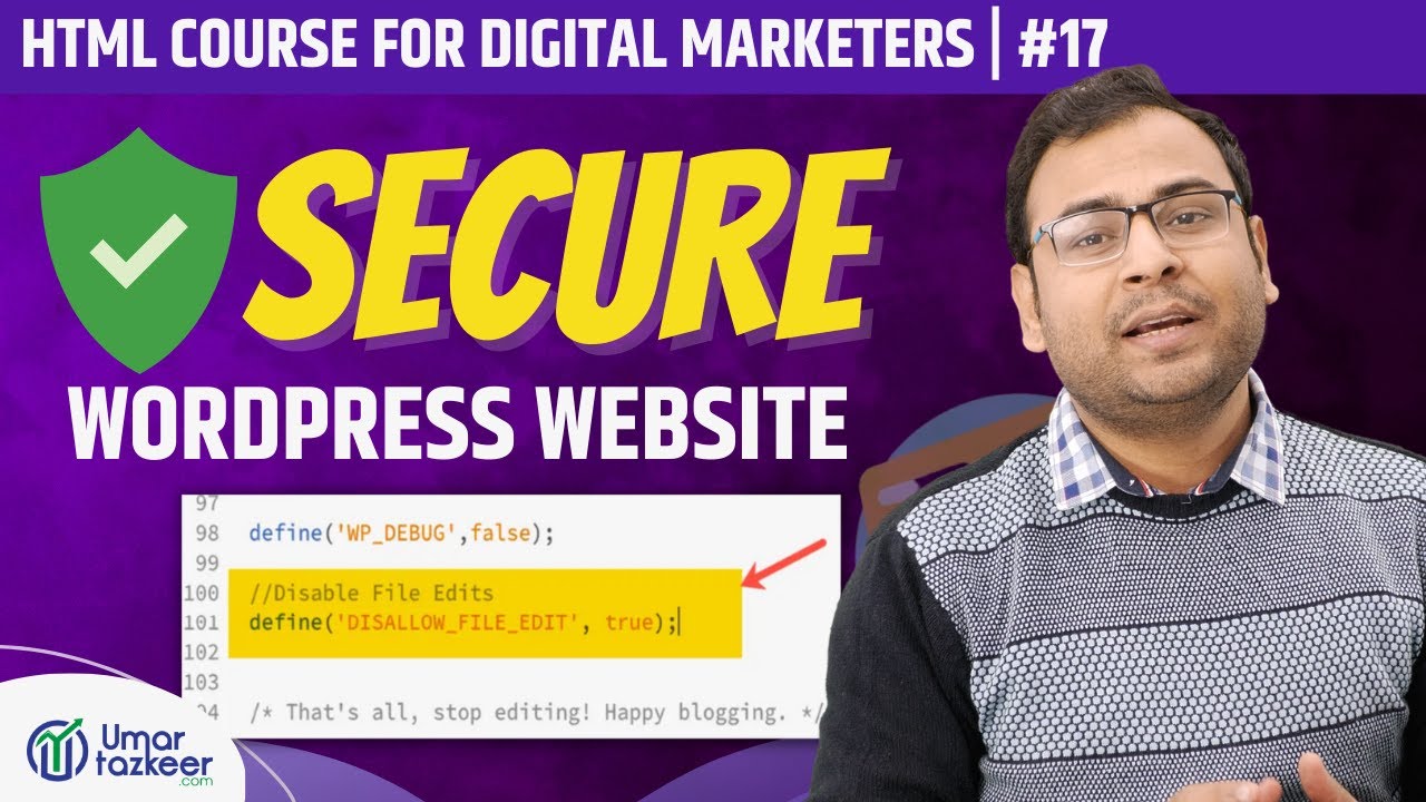 How to Disable Theme Editor / Plugin Editor in WordPress ? | HTML Course | #17