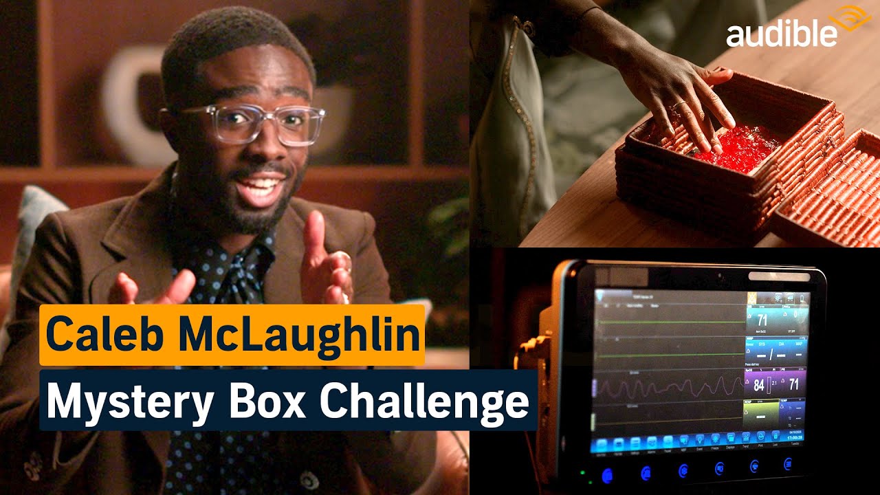 Caleb McLaughlin Mystery Box Challenge | Audible 'Sacrilege: Curse of The Mbirwi'