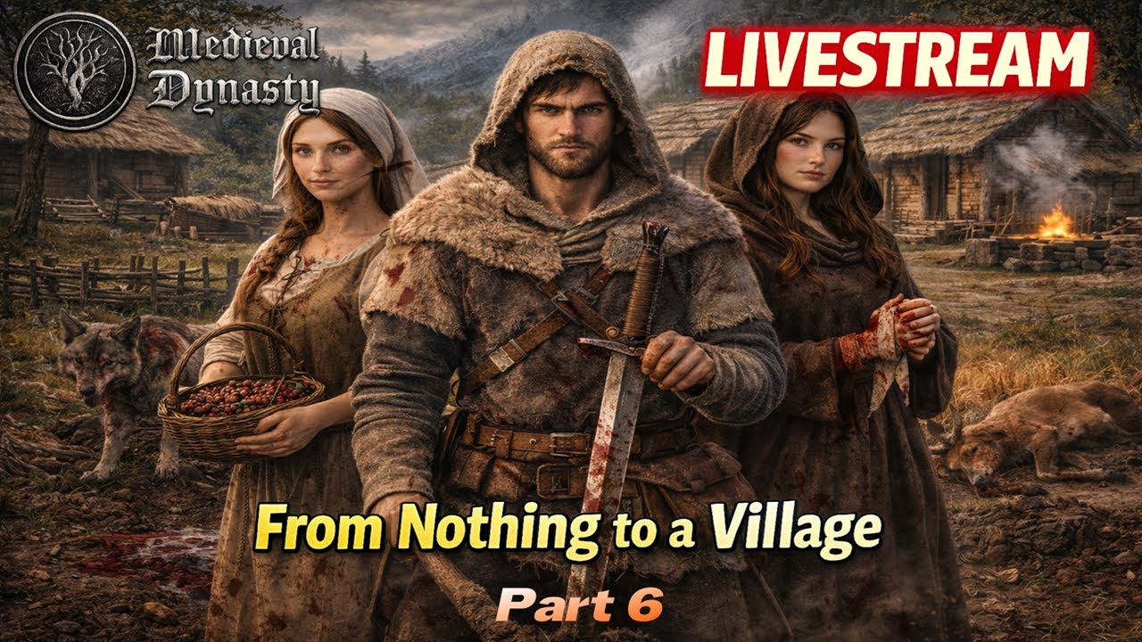 🔥 Medieval Dynasty Livestream | From Nothing to a Village (Part 6)