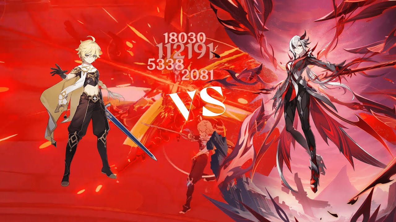 Genshin Impact Hydro Traveler Solo vs The Knave Boss
