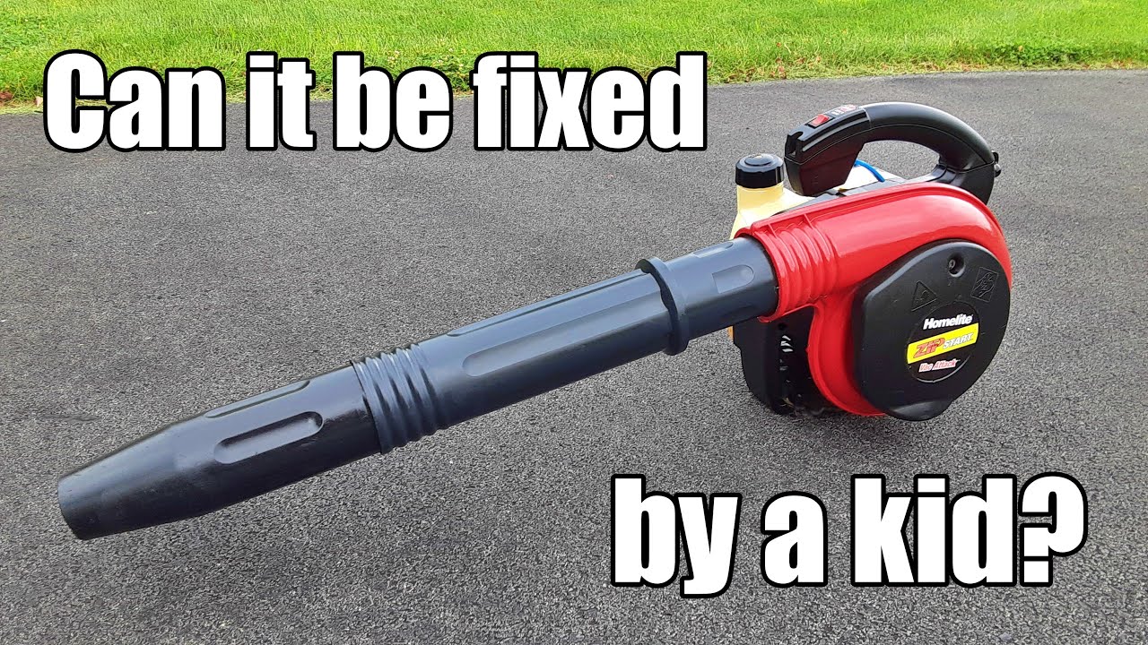 Can this leaf blower be fixed by a kid?
