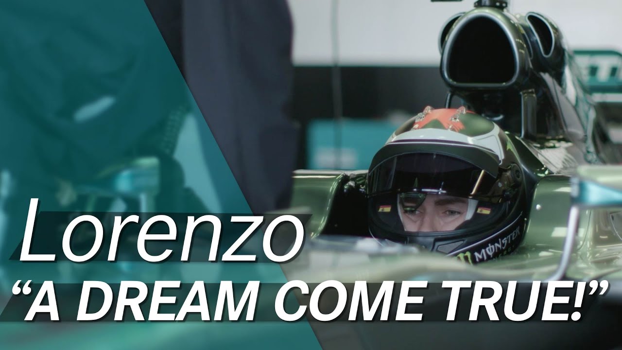 Jorge Lorenzo drives an F1 car!