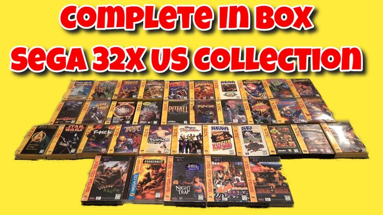 Complete in Box Sega 32X US Collection