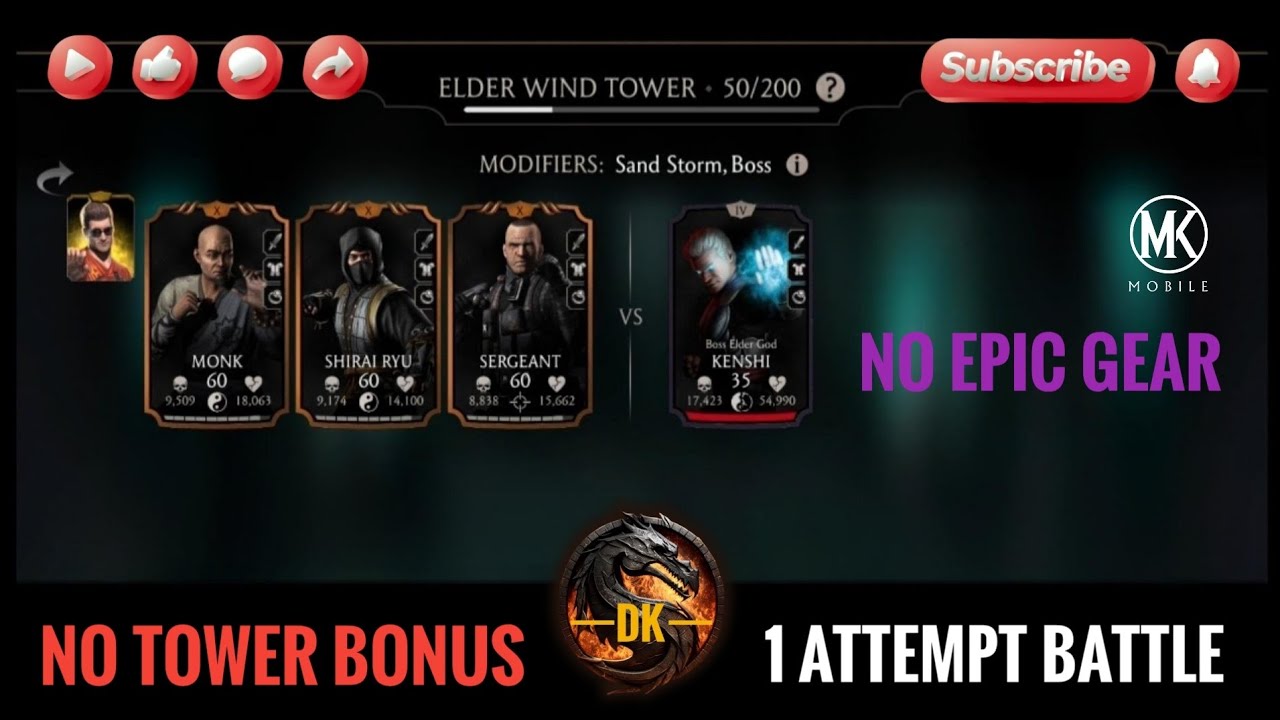 Elder Wind Tower 50 & Reward 🎮 Mortal Kombat Mobile/MK Mobile/MKM #mortalkombatmobile #mkmobile #mkm