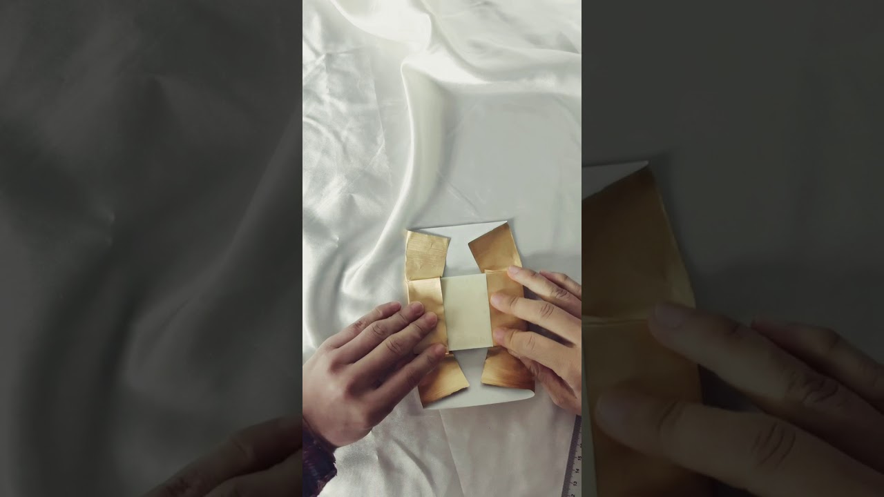 How to use the foil wrapper to wrap chocolate bar