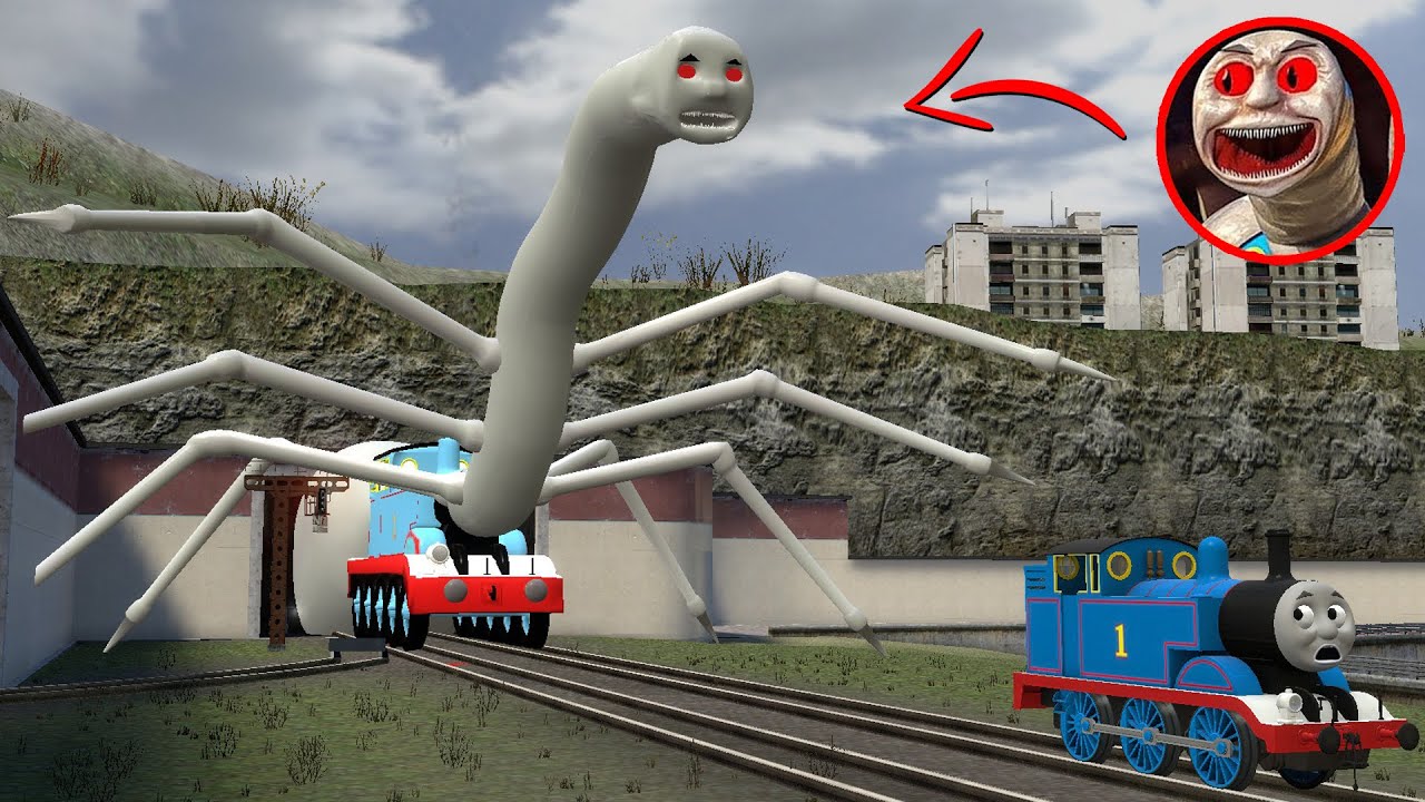 Building a Thomas Train Chased By New Giant Cursed Thomas and Friends Family In Garry's Mod!!!!!!!!?