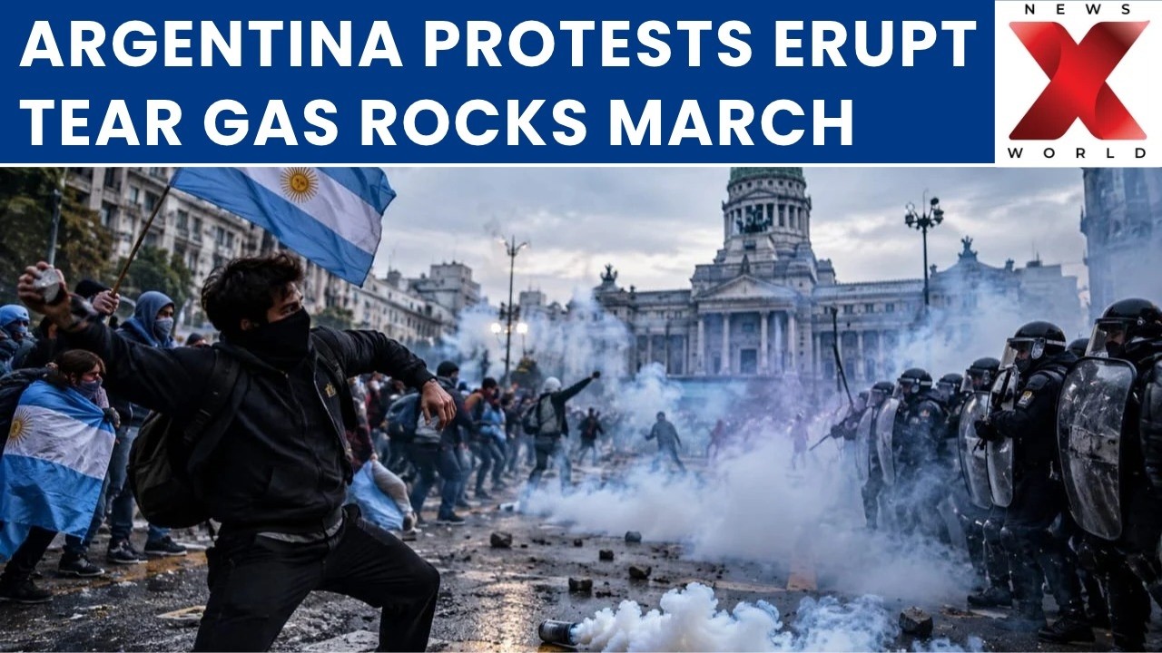 Argentina Students and Professors Protest Milei Government Over University Funding | NewsX World
