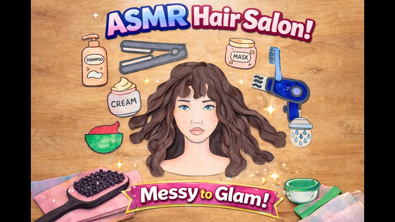 ASMR Hair Salon ✂️ Haircut, Ombre & Styling