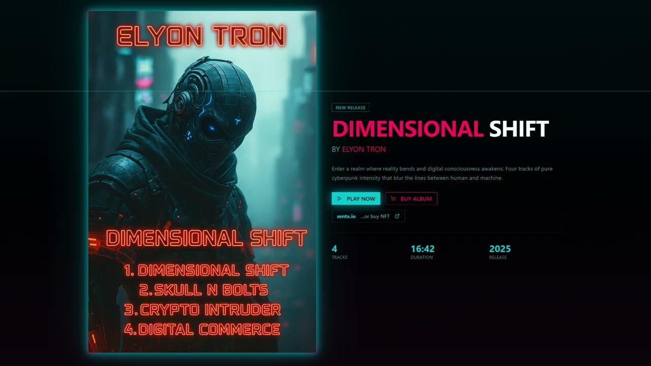 Elyon Tron – Dimensional Shift (Full Album | Cyberpunk Midtempo Drumstep)