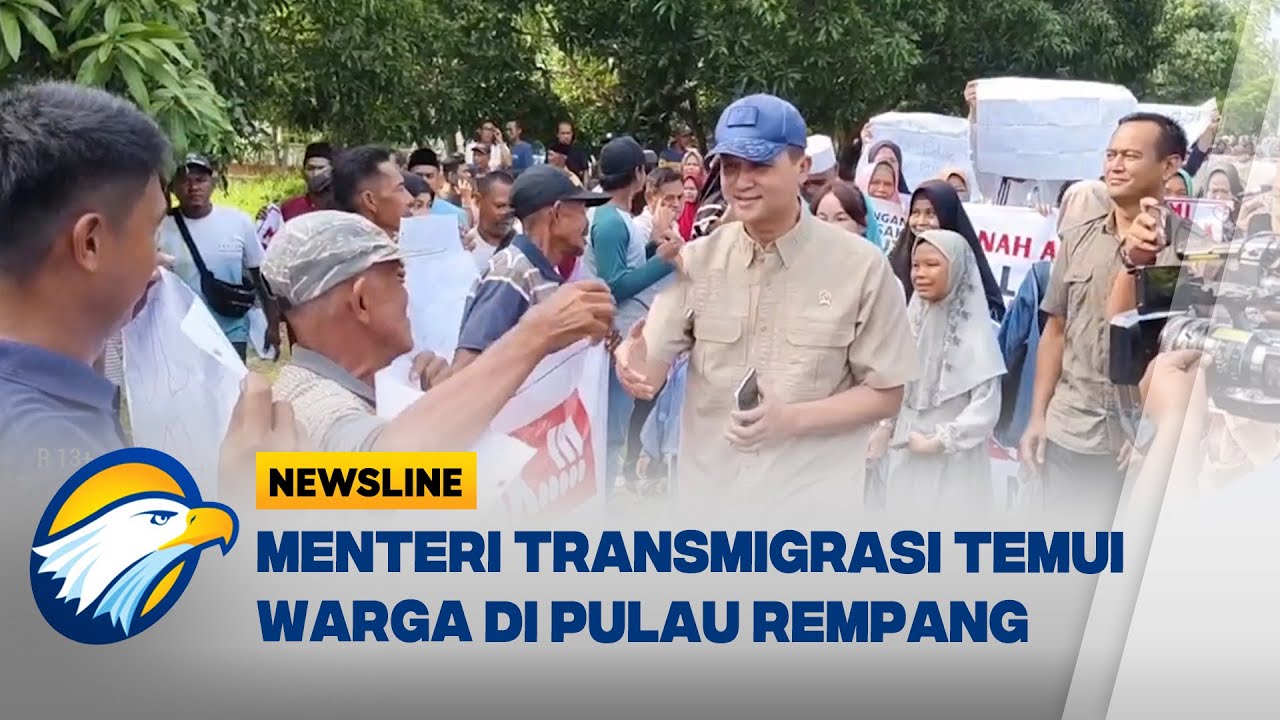 Menteri Transmigrasi ke Pulau Rempang, Disambut Spanduk Tolak Relokasi - [Newsline]