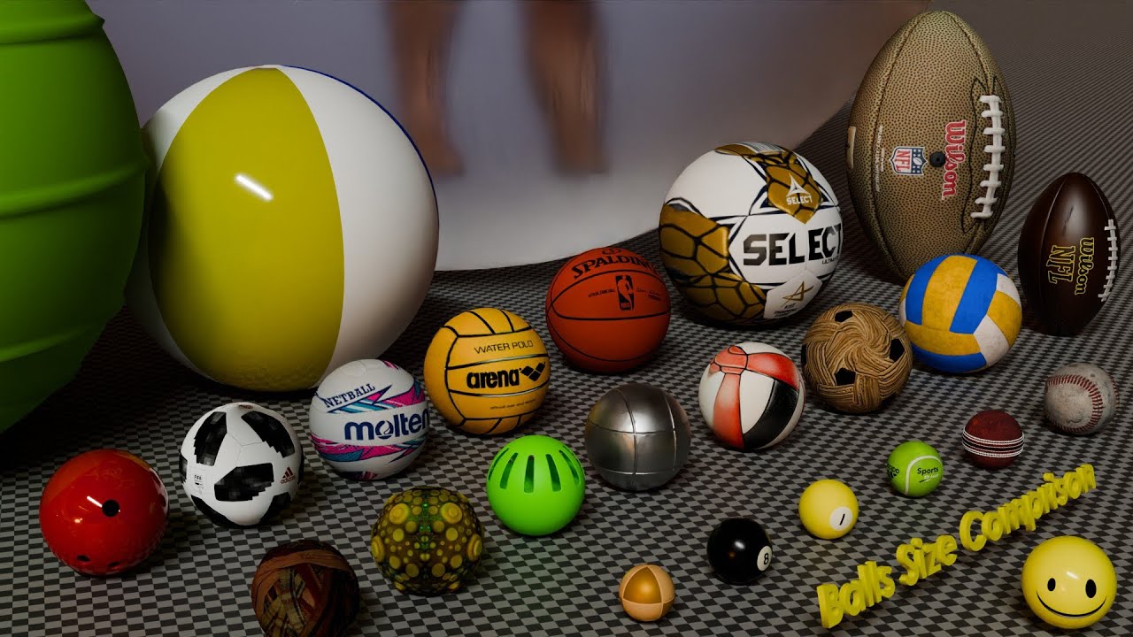 Balls Size Comparison – From Smallest to Biggest!