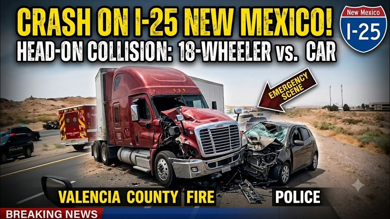 Head-on crash with a 18 wheeler, aftermath.