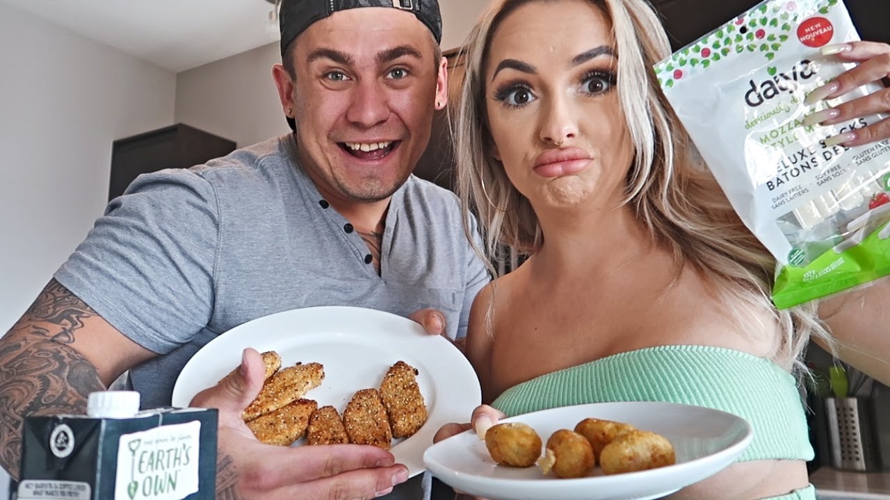 Boyfriend Tries VEGAN Food (he's never done this before)
