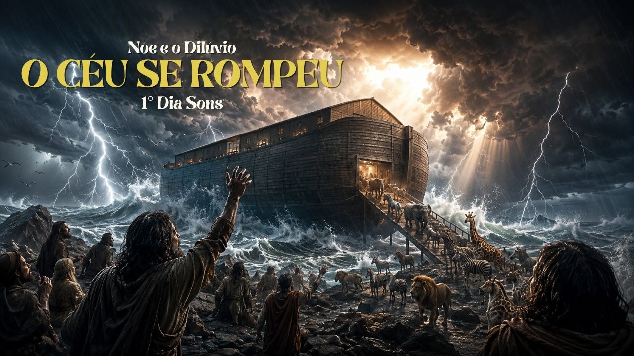 QUANDO O CÉU SE ROMPEU (NOÉ - DILÚVIO) - 1° DIA SONS