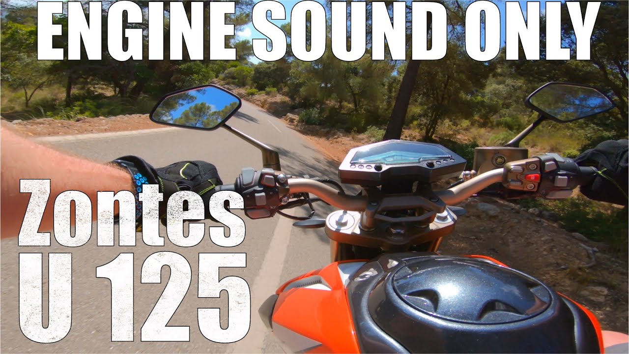 Zontes U 125 - Carretera de curvas - Sonido [RAW onboard]
