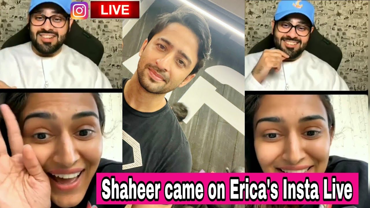 Shaheer Sheikh Came On Erica's Insta Live.. Erica Fernandez Insta Live full video. #shaheer #erica