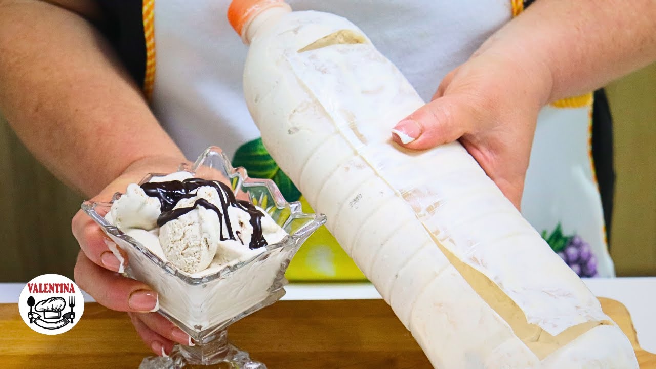 IZMUĆKAJTE BOCU I Napravite SLADOLED ZA 5min. od 3 sastojka💥BEZ ŠEĆERA❗Deca će ga praviti svaki dan😋