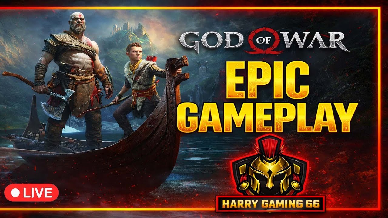 🔴GOD OF WAR  KRATOS IS BACK !!😈🔥 (Harry Gaming 66 )  Live Gaming❤️