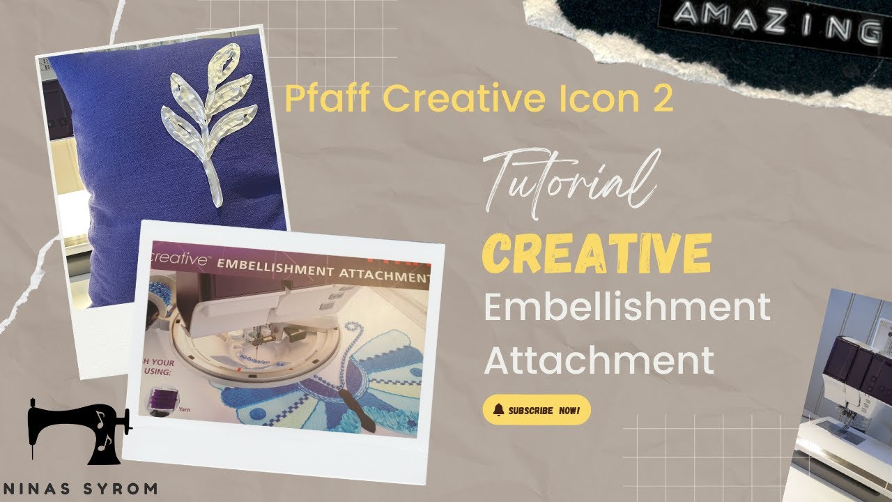 Pfaff Crative Icon 2 -  Creative Embellishment Attachment : Slik bruker du det!