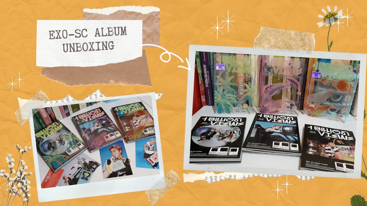 Unboxing EXO-SC &lsquo;1 BILLION VIEWS&rsquo; Paradise, Ocean, and Park Ver. [ASMR]