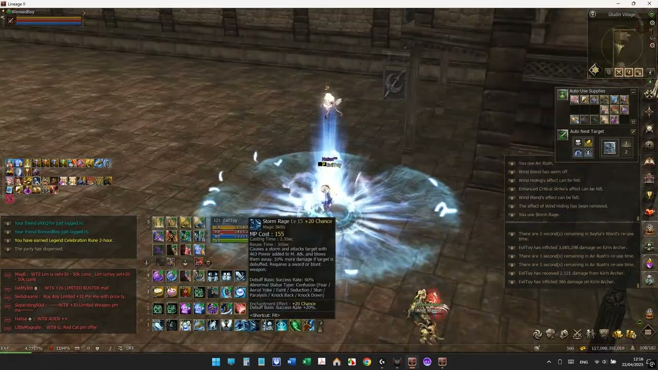 Lineage II Official Naia Server: Sayha's Seer vs Ashen aka Gludio 120 lvl