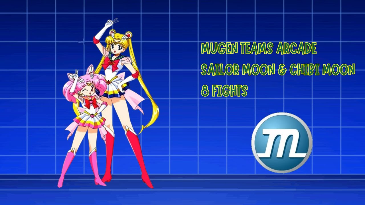 MUGEN - Sailor Moon & Chibi Moon Teams Arcade Run (8 Fights)