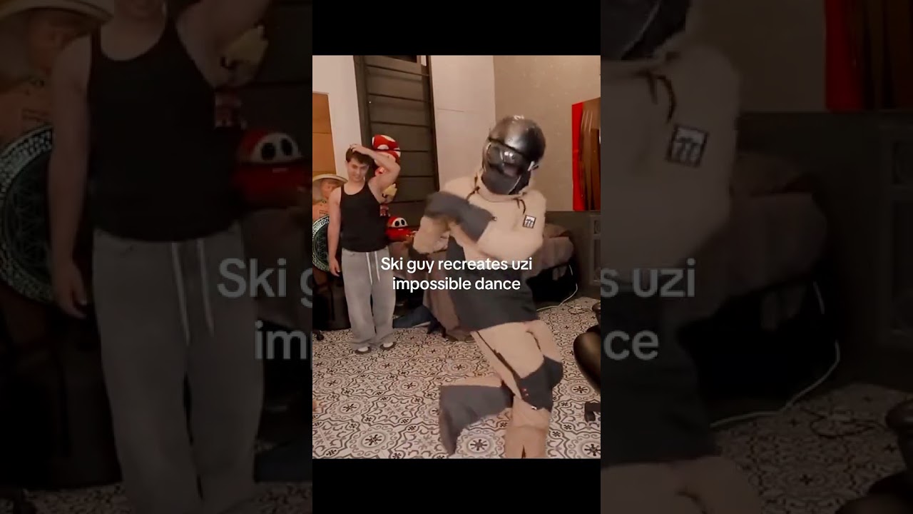 Ski guy recreates uzi impossible dance #trending #clips #comment #crazy #twitch #twitchclips #faze