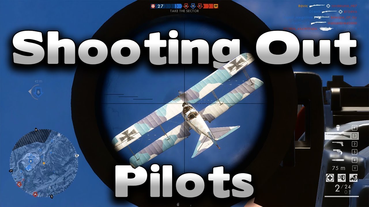 Battlefield 1 Shooting Out Pilots 5 + One Salt