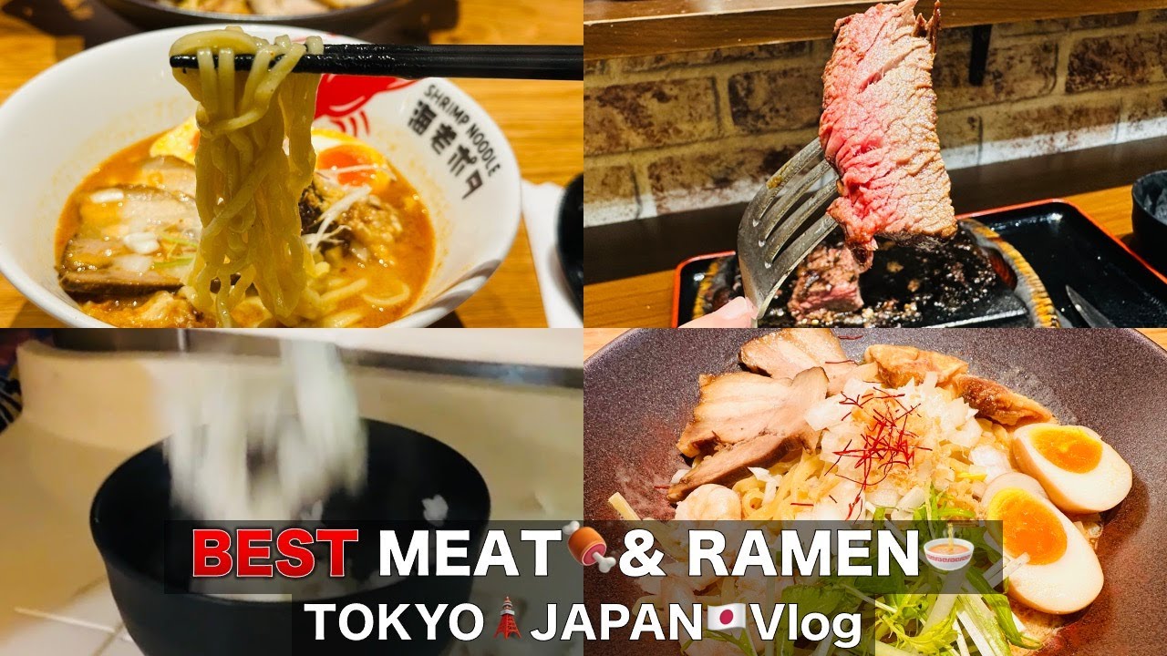 4K #50- 51 Rice from heaven...! Meat and Ramen Restaurant near Ginza #vlog #foodie