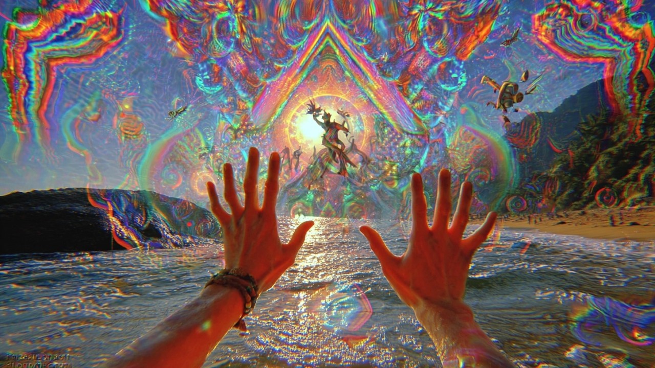 Trippy Psy Dub - Psilocybin Trip in a Dreamlike World (Psychedelic Video / Mushroom & LSD Visuals)