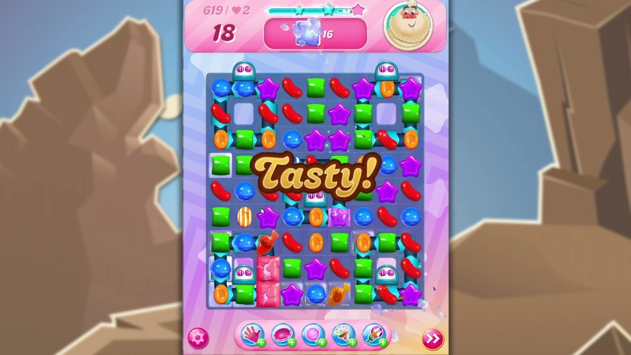 Candy Crush Saga LEVEL 619 (new version*)✔️
