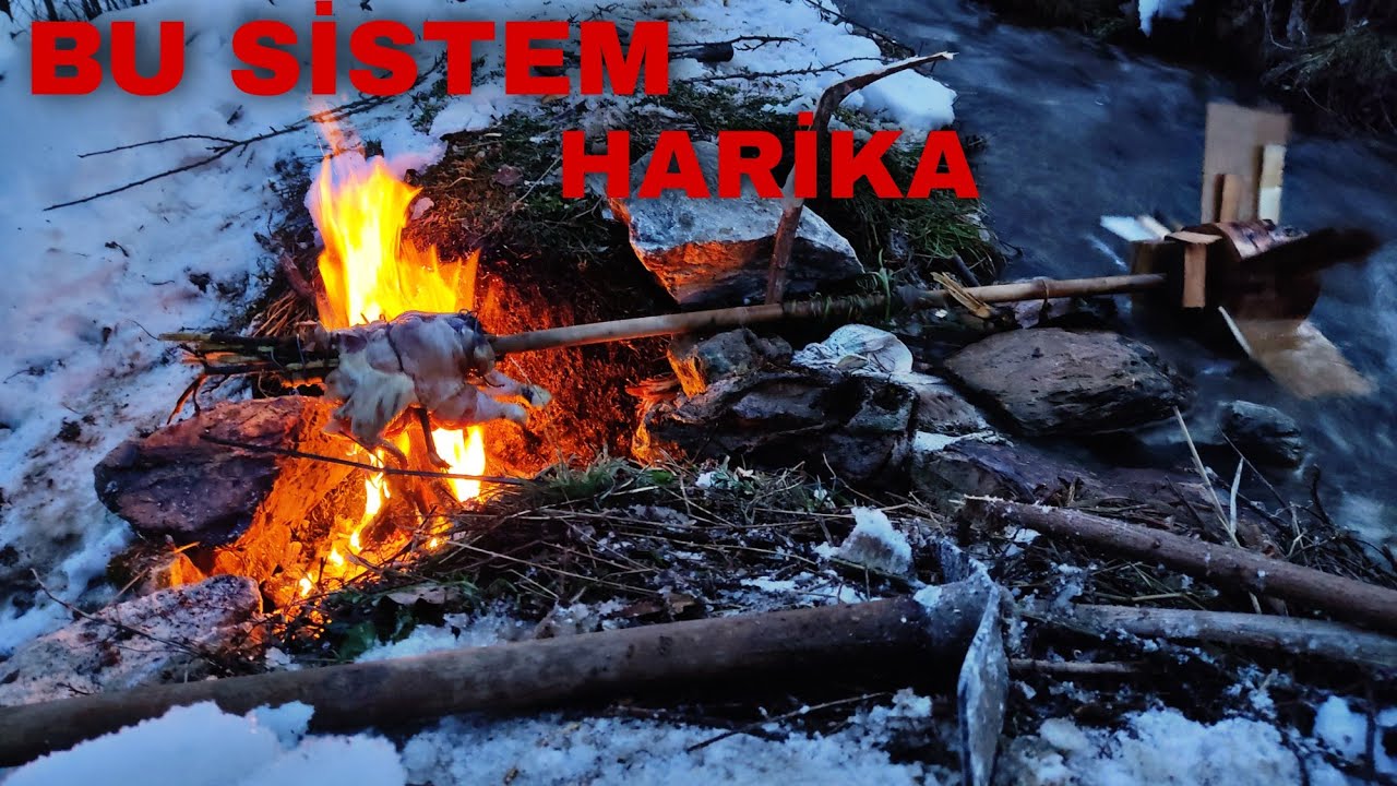 DERE AKINTISI İLE TAVUK ÇEVİRME~ -5 derecede piknik