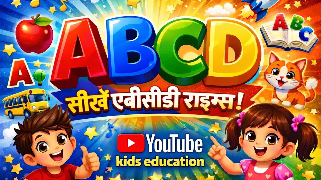 ABCD Rhymes 🎶| A to Z Alphabet Learning for Kids| Kids Education🔠🧠 