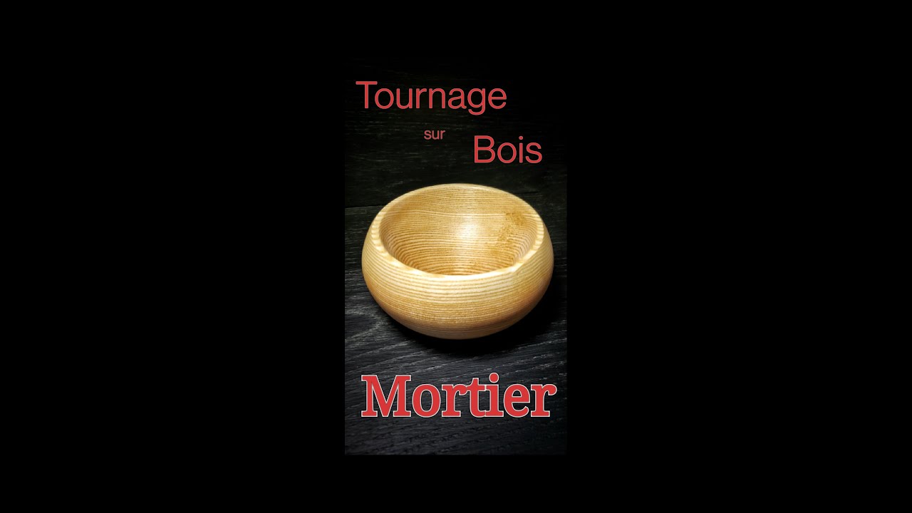 Mortier - tournage sur bois