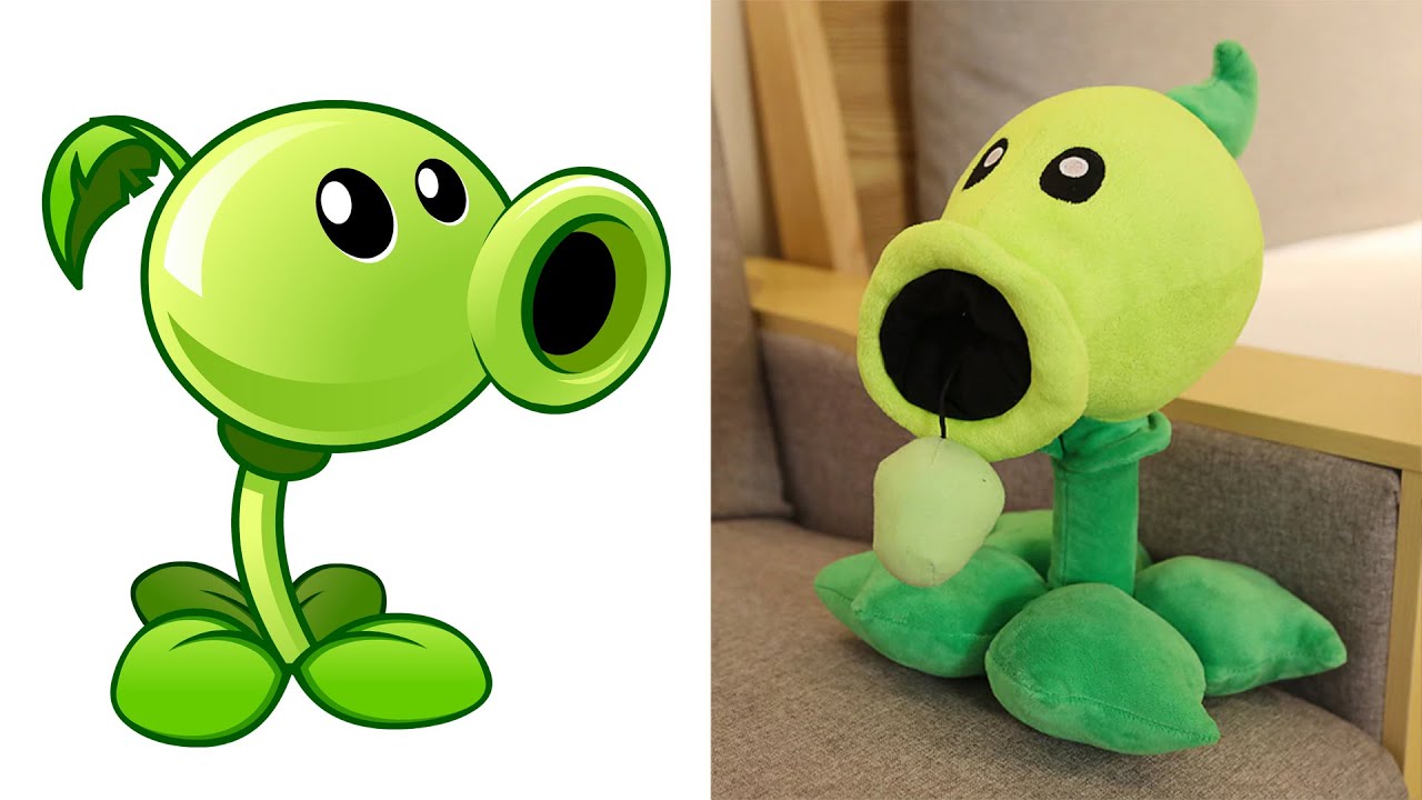 Plants Vs Zombies Plant Plush In Real Life (Todos Los Peluches Plantas)