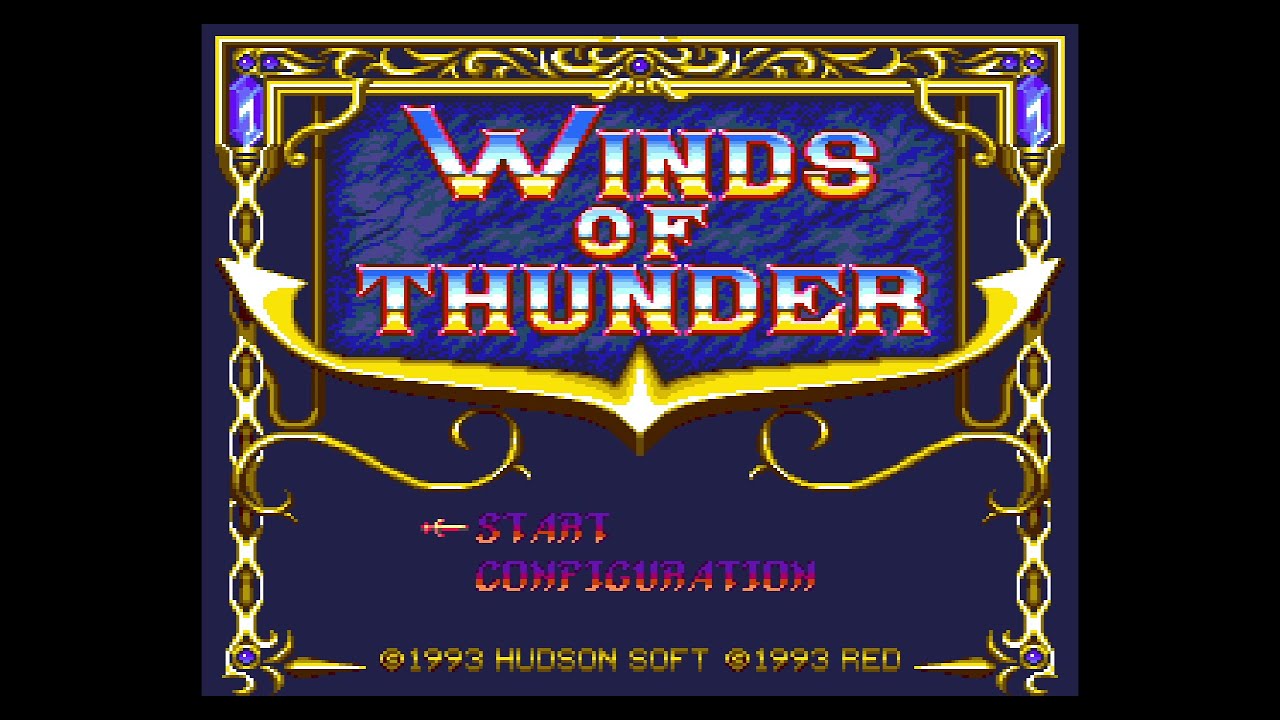Winds of Thunder (Jap) PCE CD Game Full Run