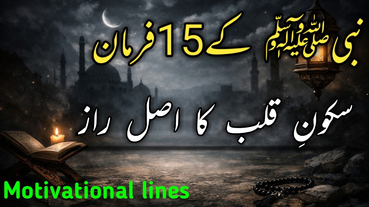 Hazrat Muhammad ﷺ Ke 15 Khoobsurat Aqwal | Life Changing Quotes in Urdu