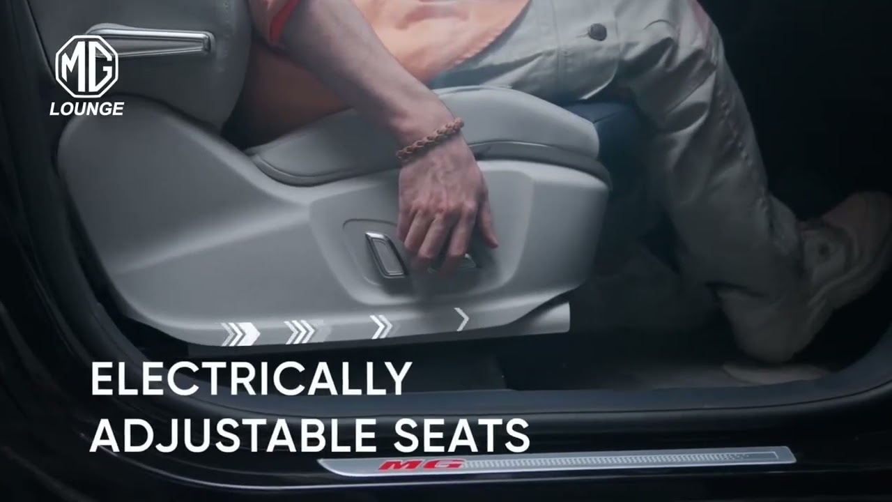 Comfort, Tailored to YouWith electrically adjustable seats in your MG HS PHEV &ndash;