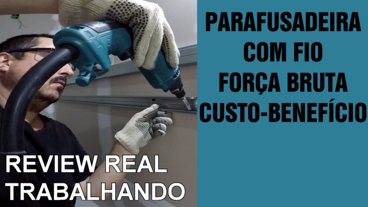 PARAFUSADEIRA PARA DRYWALL COM FIO REVIEW REAL DA FERRAMENTA