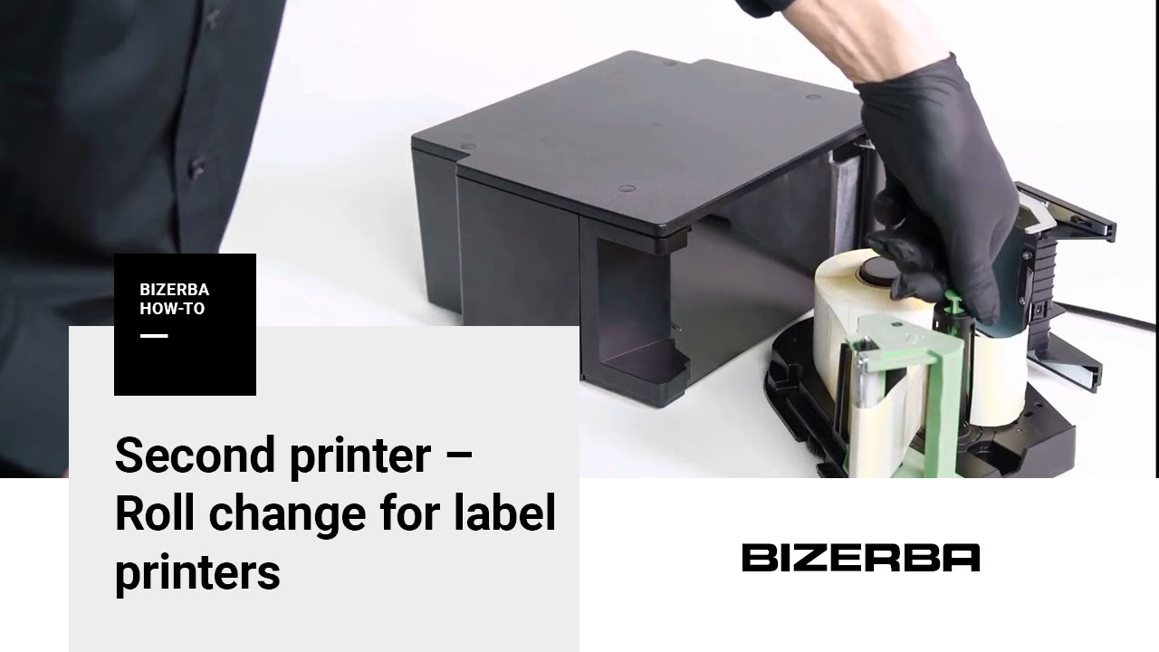 Bizerba How-To – Roll change on a label printer on the second printer