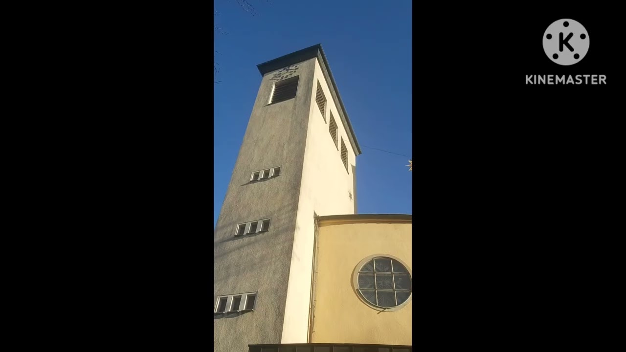 Essen-Bochold St. Fronleichnam (Vollgeläut der Glocken, Uhrschlag)