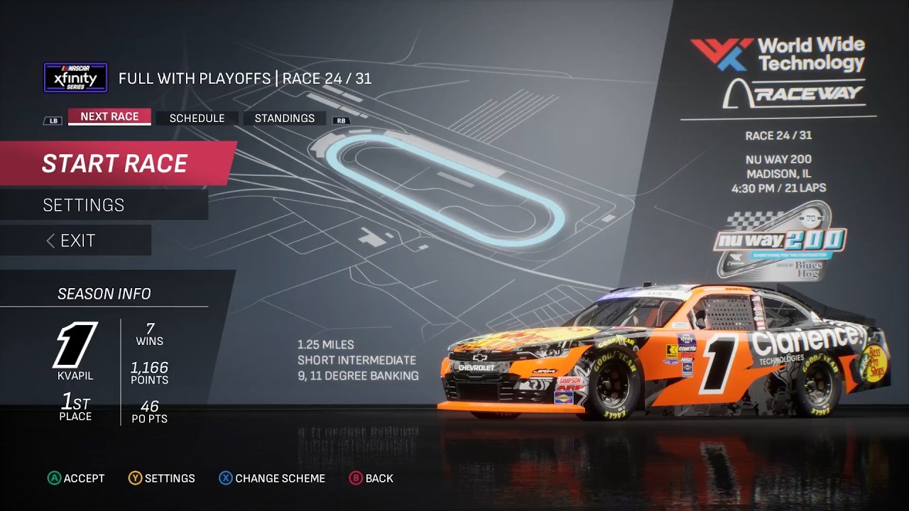 NASCAR 25 - Carson Kvapil Championship Mode - Race 24/31