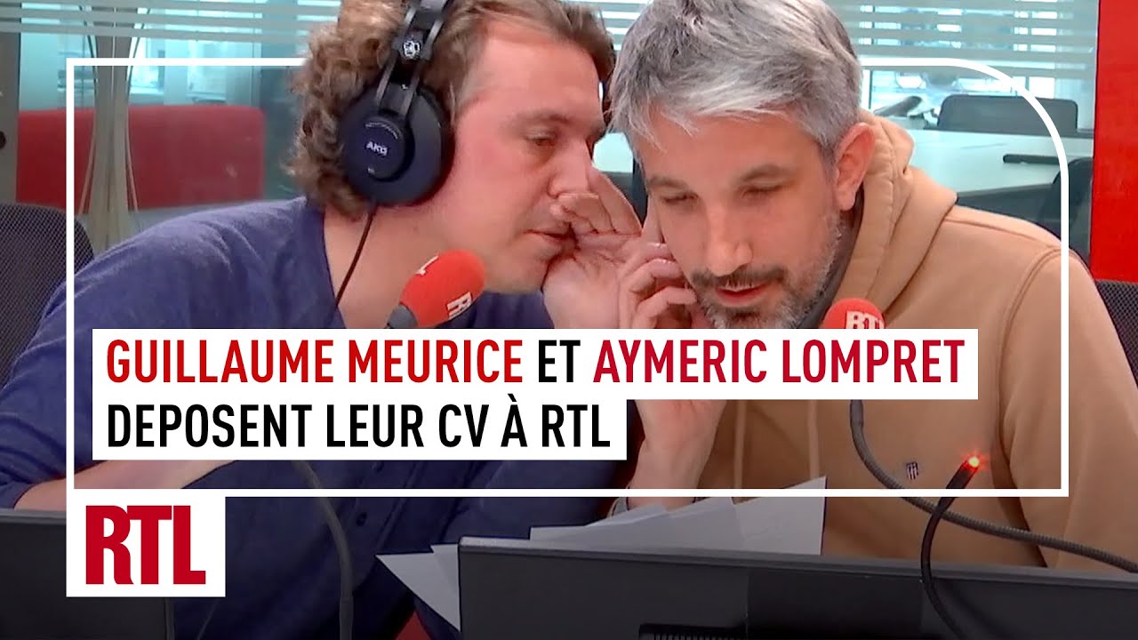 Quand Guillaume Meurice et Aymeric Lompret déposent leur CV à Alex Vizorek sur RTL