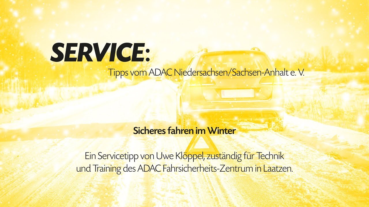 Servicetipp: Sicheres fahren im Winter