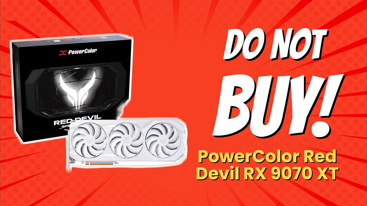 PowerColor Red Devil Spectral White AMD Radeon RX 9070 XT 16 ГБ GDDR6 | 6 причин НЕ покупать 🚫🔥