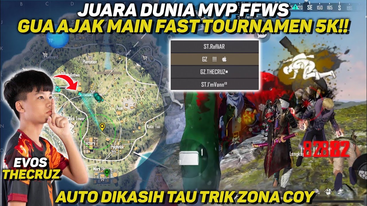 FASTUR 5K BARENG MVP FFWS EVOS THECRUZ!! DIARAHIN SAMA DIA LANGSUNG AUTO DAPAT ZONA?!