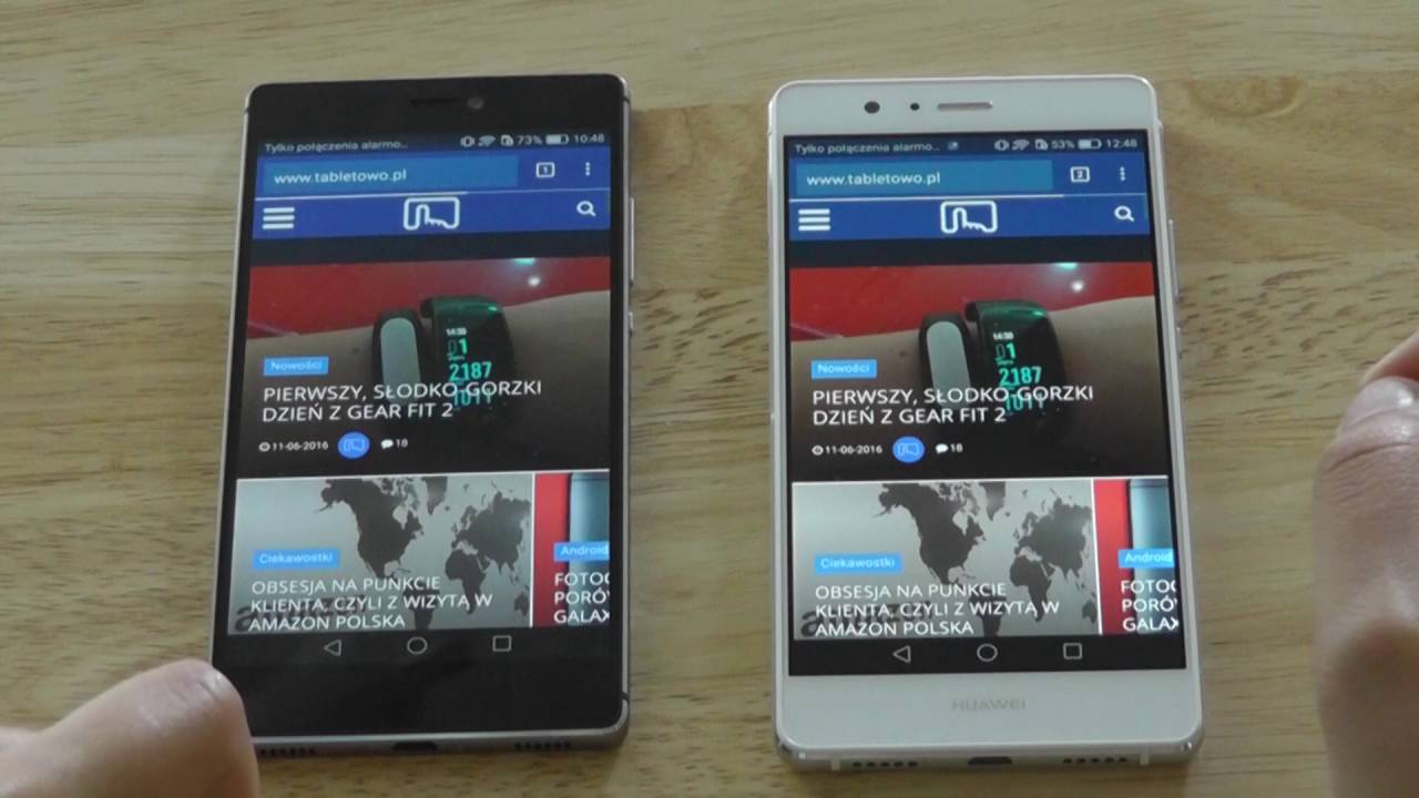 Porównanie Huawei P9 Lite vs Huawei P8. Comparison