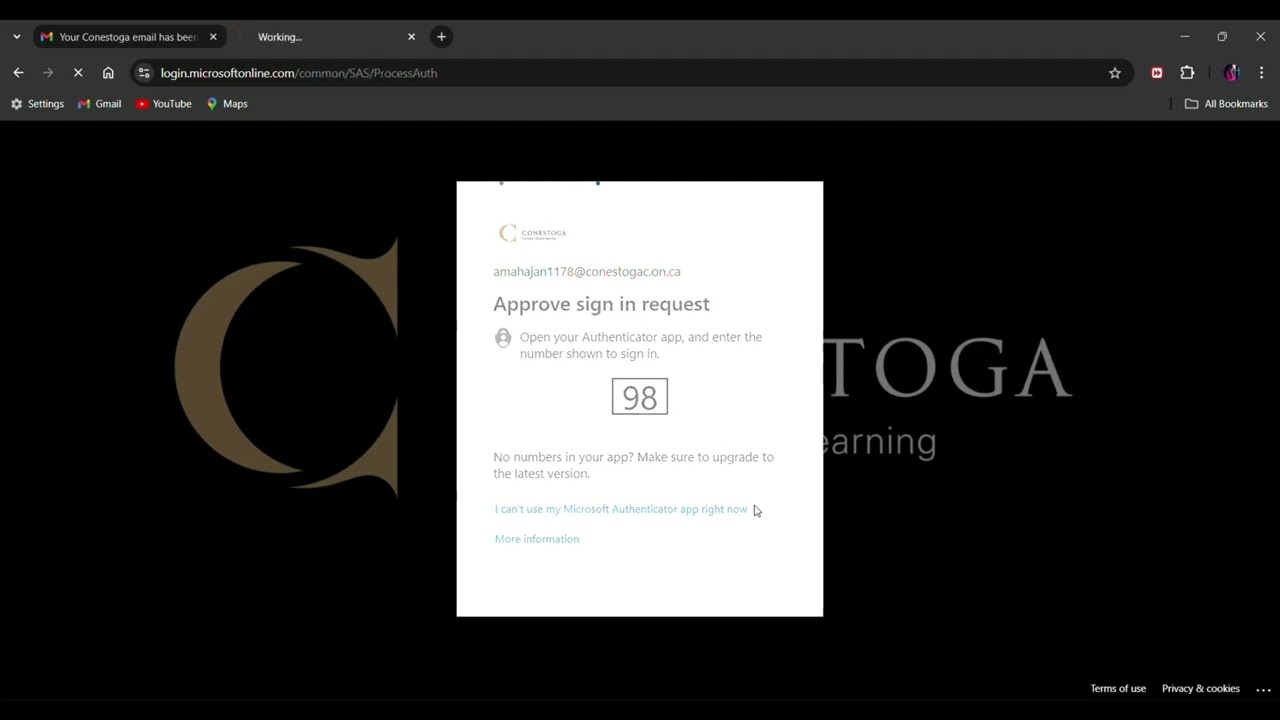 Student Portal login & password change for new students|| Conestoga College|| International students