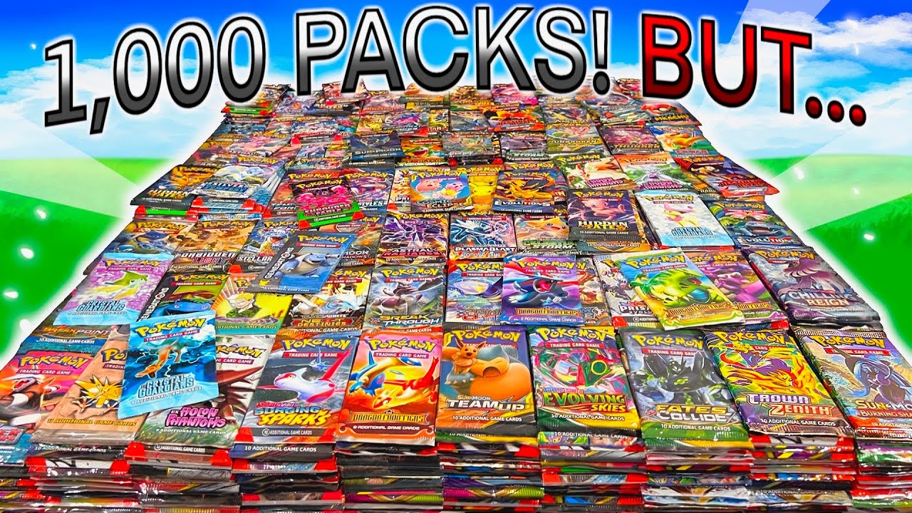 1,000 PACKS... BUT If I Pull The BEST Pokemon Card, The Video Ends