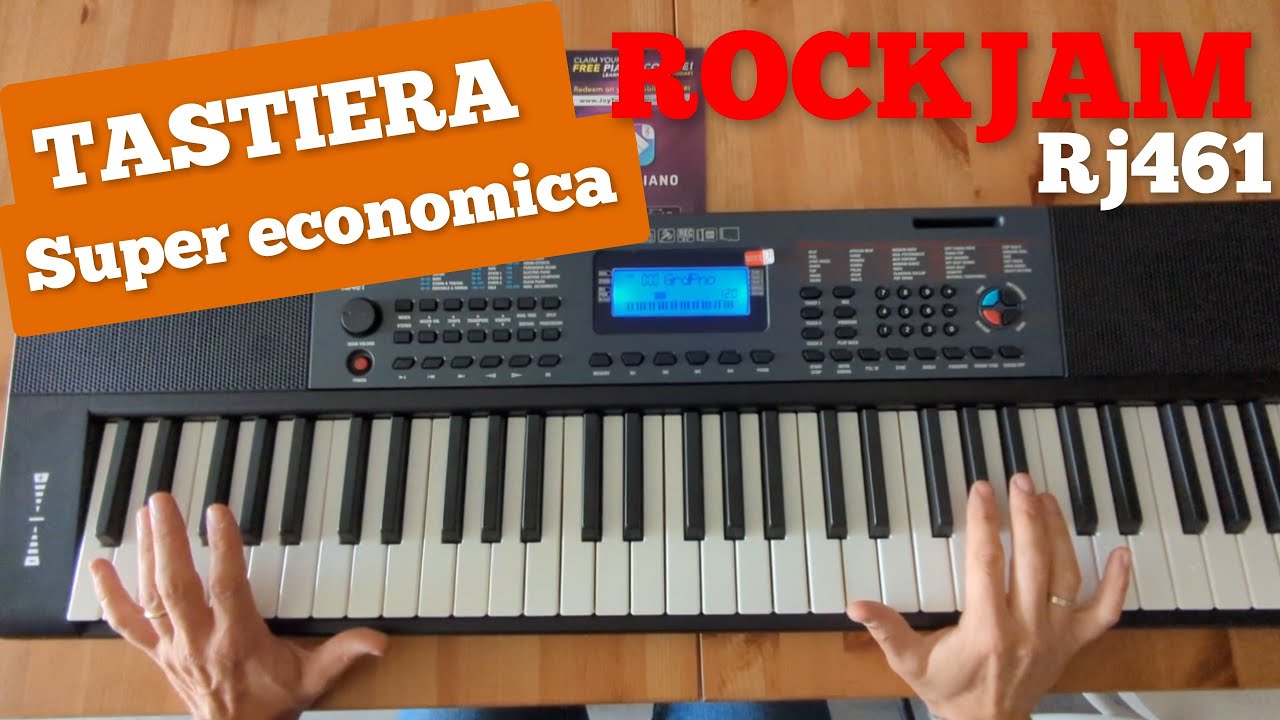 Rockjam 61 tasti TASTIERA ECONOMICA ! Recensione e Demo - REGALO DI NATALE!